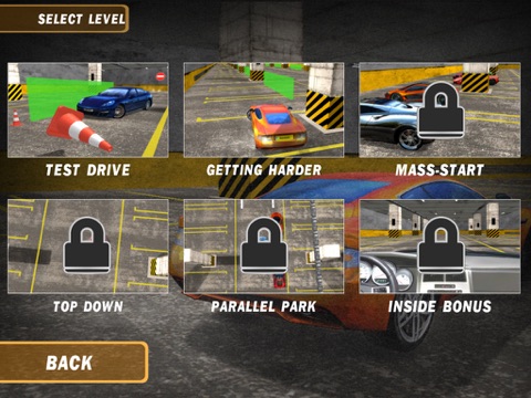 super cars parking 3d - underground drive and drift simulator ipad images 3