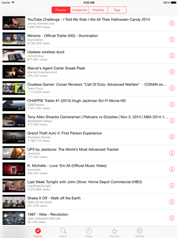 tube plus plus - tube player and playlist manager ipad images 1