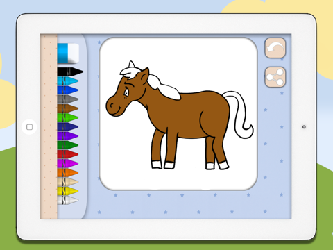 color farm animals - coloring book ipad images 2