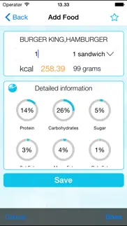 calorie counter and weight loss watcher iPhone Captures Décran 3