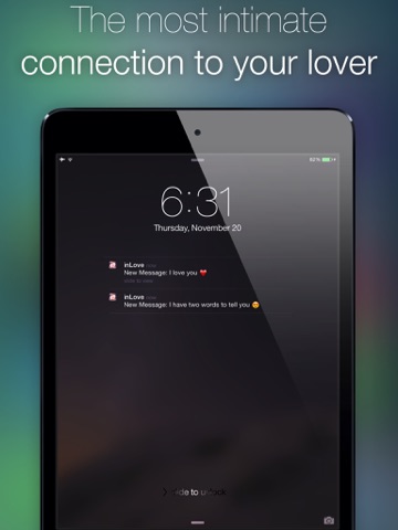 inlove - app for two: event countdown, diary, private chat, date and flirt for couples in a relationship & in love ipad images 1