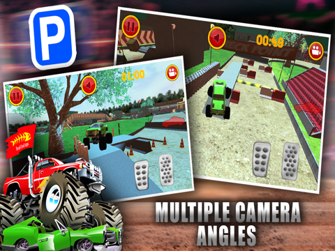 monster truck jam - expert car parking school real life driver sim park in bay racing games ipad images 3