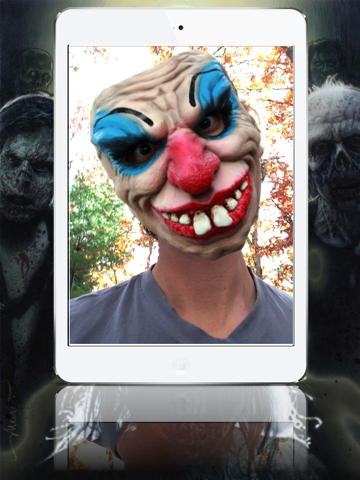 mask booth - transform into a zombie, vampire or scary clown ipad resimleri 3
