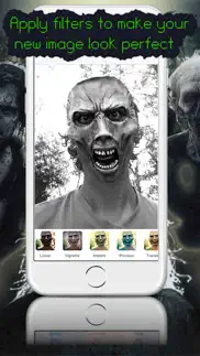 mask booth - transform into a zombie, vampire or scary clown iphone resimleri 3