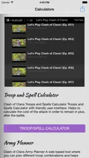 calculators for clash of clans - video guide, strategies, tactics and tricks with calculators iphone images 3
