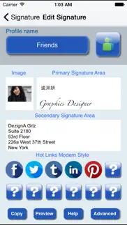 email signature pro iphone capturas de pantalla 2