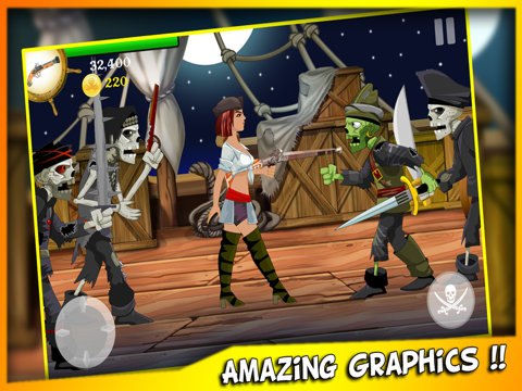 lady pirate - cursed ship run escape ipad images 2