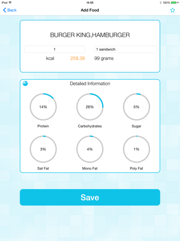 calorie counter and weight loss watcher iPad Captures Décran 4