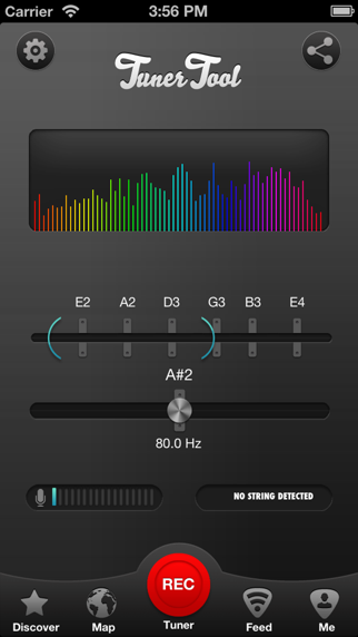 tuner tool, afina, graba y comparte tus riffs iphone capturas de pantalla 1