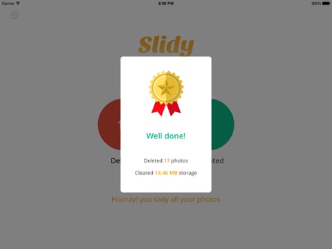 slidy pro - the most effective way to delete and manage your photos, free storage space ipad images 3