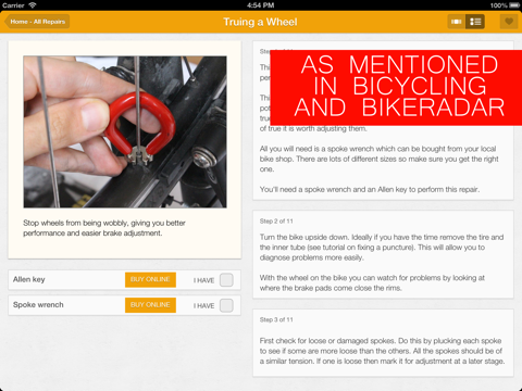 bike doctor - easy bike repair and maintenance ipad bildschirmfoto 2