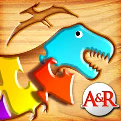 my first wood puzzles: dinosaurs - a free kid puzzle game for learning alphabet - perfect app for kids and toddlers! logo, reviews