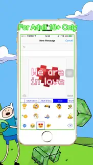 sexy adult emoji animated keyboard - love, wild, flirty emotion icons iphone images 1