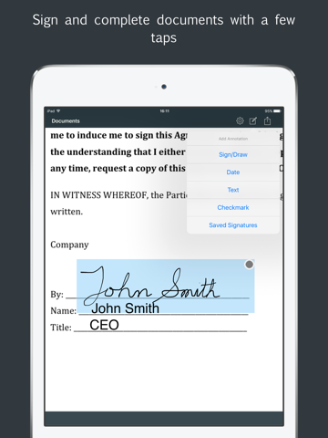 sign by jotnot - fill and sign pdf form or sign pdf document ipad resimleri 3