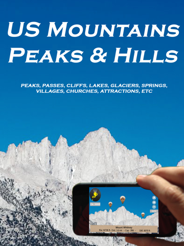 us mountains, peaks and hills in augmented reality iPad Captures Décran 1