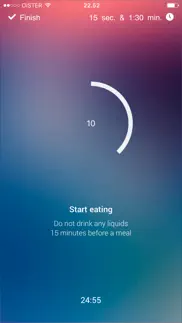 bariatric meal timer iPhone Captures Décran 2