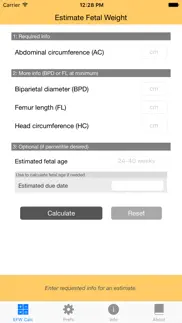 fetal weight calculator - estimate weight and growth percentile iphone images 1