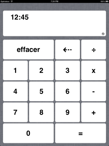 heures & minutes calculator iPad Captures Décran 1