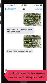 mensajes de texto en color - color text messages iphone capturas de pantalla 2