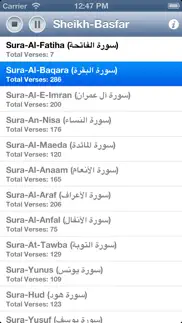 quran audio - sheikh basfar iPhone Captures Décran 2