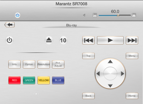 marantz remote app ipad capturas de pantalla 4