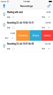 voice recorder for free audio recording, playback and sharing iphone images 3