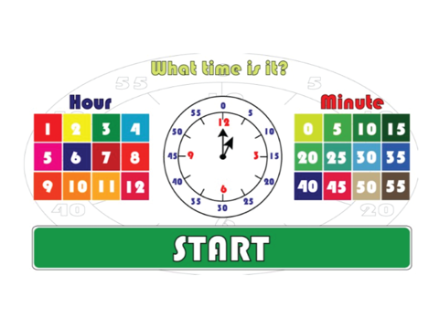 learn to tell time - clock ipad images 1