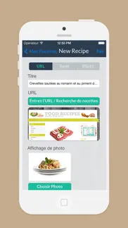 menu semaines - planifiez votre cuisine avec votre livre de recettes personnelles - iphone edition iPhone Captures Décran 4