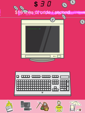 codeforcash - software developer coding simulator game ipad bildschirmfoto 1