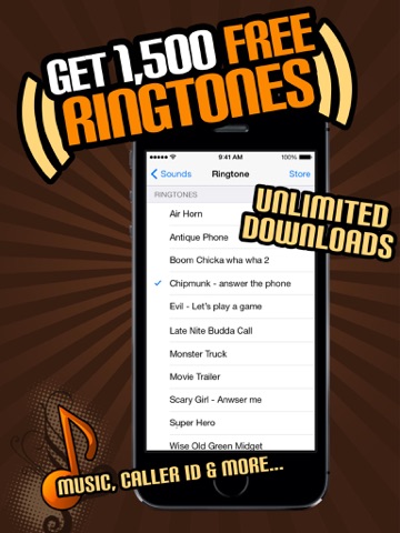1,500 sonneries unlimited - best iphone ringtones iPad Captures Décran 1