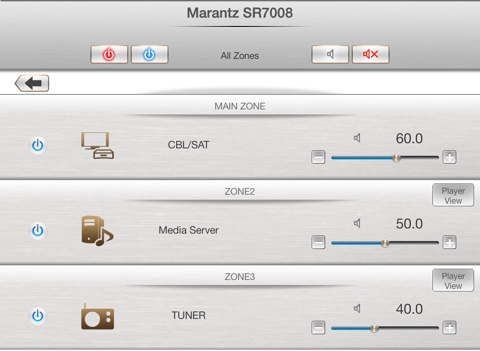 marantz remote app ipad capturas de pantalla 3