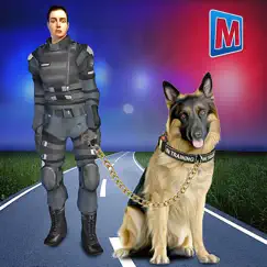 police dog crime chase logo, reviews