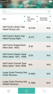 coins - a price catalog for coin collectors iPhone Captures Décran 2