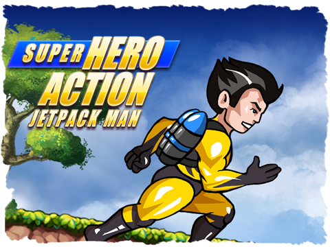 super hero action jetpack man - best super fun mega adventure race game ipad images 1