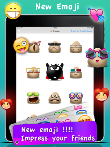 emoji emoticons & animated 3d smileys pro - sms,mms faces stickers for whatsapp ipad capturas de pantalla 3