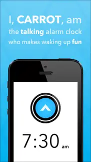 carrot alarm - talking alarm clock iphone images 1