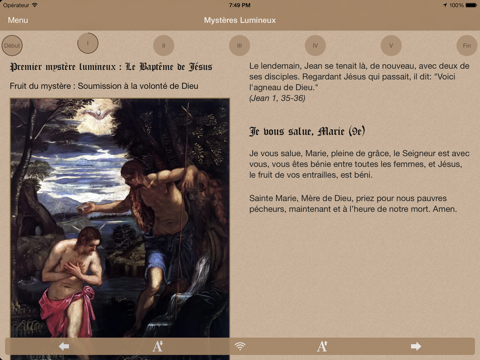 rosaire biblique lite iPad Captures Décran 2
