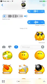 yellow bubble emoji sticker pack for imessage iphone images 1