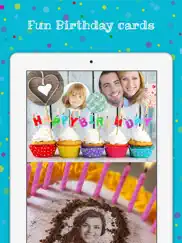 birthday cards free: happy birthday photo frame, gift cards & invitation maker ipad images 1