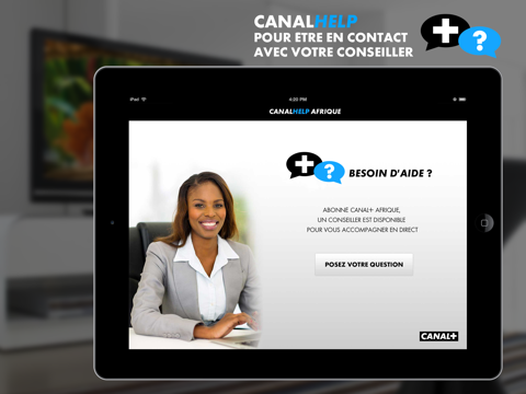 canal help afrique, l'application pour être en contact avec votre conseiller iPad Captures Décran 1