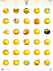 yellow bubble emoji sticker pack for imessage ipad images 2