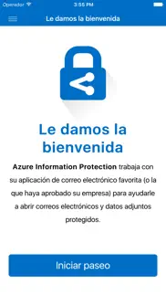 azure information protection iphone capturas de pantalla 1