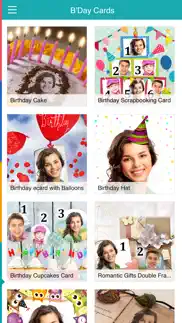 birthday cards free: happy birthday photo frame, gift cards & invitation maker iphone images 3