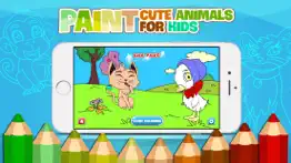 kidspaint - coloring cool animals to relax iphone resimleri 1
