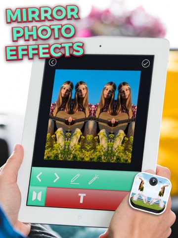 mirror photo effects – clone yourself and make water reflection in pictures ipad images 2