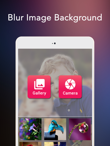 blur image background - dslr camera effect ipad images 1