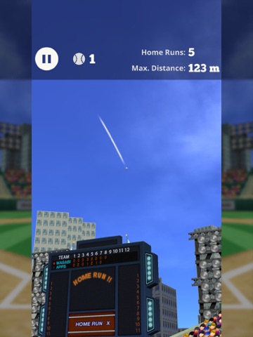 home run x 3d - baseball batting game ipad images 2