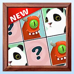 cute pair up card memory game - seek and find the same matching picture pairs puzzle games for kids logo, reviews