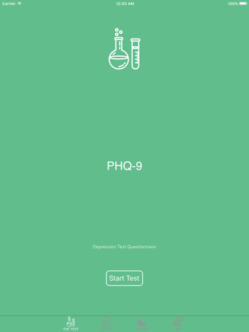 phq-9 depression test questionnaire ipad resimleri 1