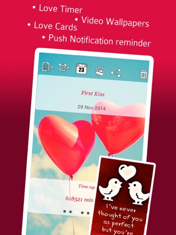 relationship calculator: been together love days counter ipad images 2